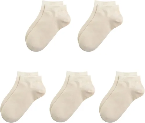 Miniatura 11 de SERISIMPLE Calcetines de bambú de viscosa para la escuela, calcetines de tobillo súper suaves para niños, puños elásticos, calcetines atléticos
