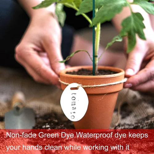 Miniatura 4 de 50 piezas de varillas de soporte para plantas de 18 pulgadas, palos de bambú verde, estacas de madera para jardín, estacas de madera
