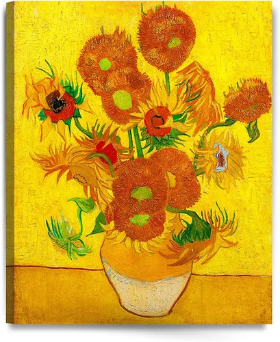 Miniatura 40 de Serie de pinturas de Vincent Van Gogh (favoritos). Reproducción de arte clásico de Van Gogh, impreso en lienzo Noche estrellada