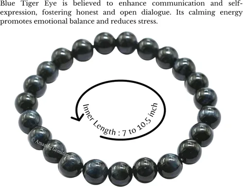 Miniatura 732 de Amazing Gemstone Crystal Bracelet for Women Men's Gifts - Protection Healing Crystal Bracelet - 8mm Gemstone Beaded Stretchable Bracelet Pulseras
