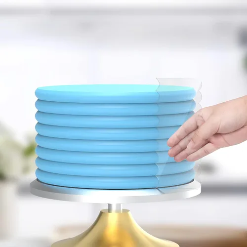 Miniatura 5 de Raspador de pasteles, 6 piezas de acrílico transparente, juego de raspadores de peine de decoración más suave, cortador de pastelería