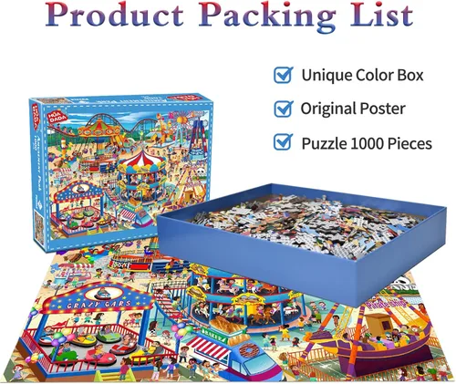 Miniatura 3 de Rompecabezas para adultos de 1000 piezas para adultos, rompecabezas de 1000 piezas, 1000 piezas, parque de atracciones