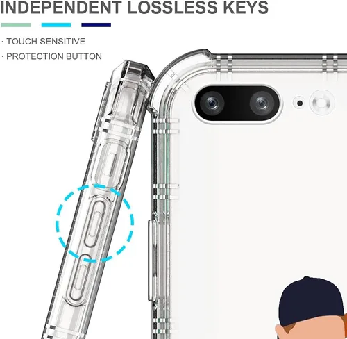 Miniatura 5 de CARLOCA Compatible con funda para iPhone SE 2020, funda para iPhone 8 para niñas, diseño transparente con patrón de lucha de béisbol de niños