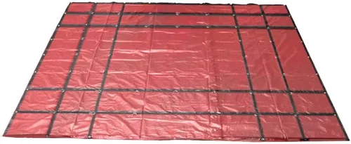 Miniatura 4 de Mytee Products Lona de acero de 18 onzas con caída y solapa de 4 pies, para camiones de 16 x 24 pies, lona impermeable de vinilo negro resistente