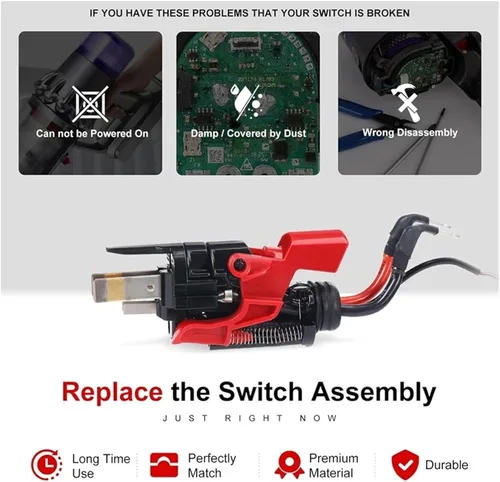 Miniatura 4 de Reemplazo del conjunto del interruptor de gatillo V15, compatible con aspiradora Dyson V15 SV22, SV28, piezas de repuesto de botón de encendido