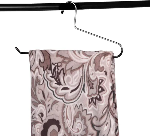 Miniatura 7 de VASLIM Paquete de 8 perchas grandes para mantas, resistentes con revestimiento de vinilo negro, antideslizante, ideal para edredones, manteles