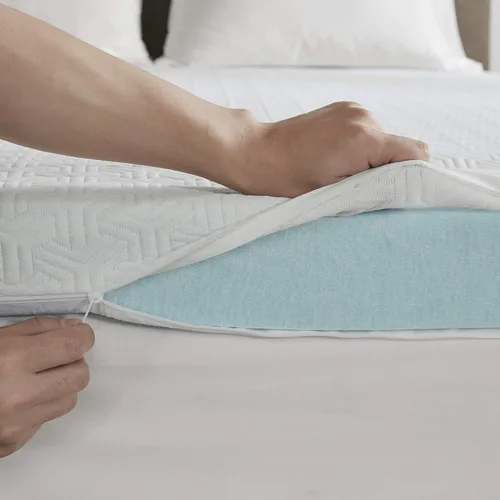 Miniatura 3 de Sleep Philosophy - Protector de colchón de espuma viscoelástica con gel, apto para todas las estaciones, lujoso e hipoalergénico