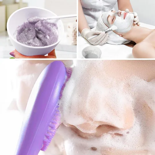 Miniatura 6 de 3 cuencos grandes para mezclar con 2 cepillos de silicona para máscara facial, juego de cuencos para mascarilla facial, cuenco reutilizable para 3