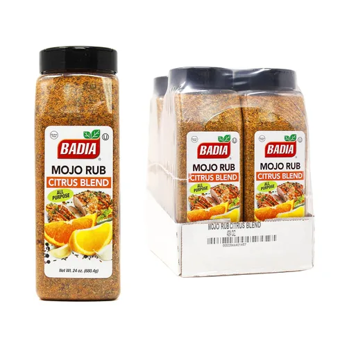 Miniatura 7 de Badia Mojo Rub Mezcla Cítricos 142 ml – Marinada de Ajo y Cítricos Picante – Audaz Sal Seco de Inspiración Latina con Naranja, Limón y Lima