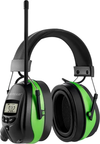 Miniatura 11 de AM FM Radio Headphones,25dB NRR Ear Protection with Bluetooth,Rechargeable Ear Muffs