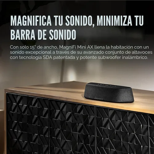 Miniatura 3 de Polk Audio MagniFi Mini AX barra de sonido para TV con subwoofer inalámbrico, certificado Dolby Atmos y DTS:X, las tecnologías VoiceAdjust y SDA