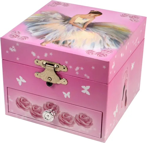 Miniatura 2 de The San Francisco Music Box Company Caja de música con bailarina de un cajón