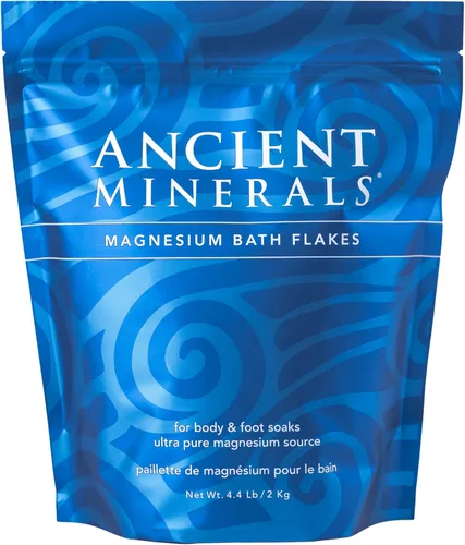 Ancient Minerals copos de baño de magnesio, bolsa de un solo uso.