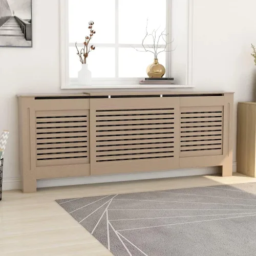 Miniatura 20 de 2 piezas de MDF para el hogar, calentador de sala de estar, soporte lateral para calefacción, cubierta de radiador, estante de gabinete de Blanco