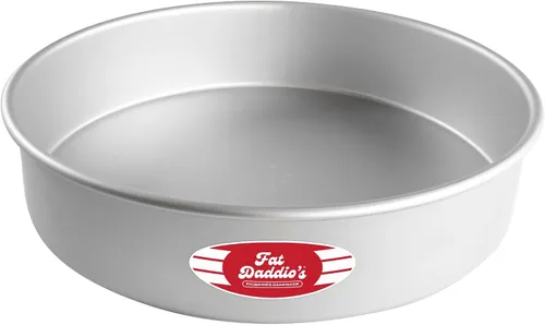 Miniatura 45 de Fat Daddio's PRD-1BOX Moldes Redondos para Pastel Mini Tier de Aluminio Anodizado para Una Caja de Mezcla, Juego de 3, Plateado