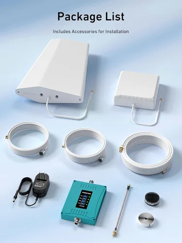 Miniatura 5 de Amplificador de señal celular para el hogar Hasta 5,500 pies cuadrados Amplifica las señales 5G 4G LTE y 3G en las bandas 2 4 5 12 13 17
