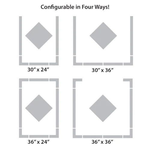 Miniatura 5 de NMC Panel eléctrico Keep Clear Kit de marcado de piso de 36 pulgadas con superficie antideslizante texturizada, configurable