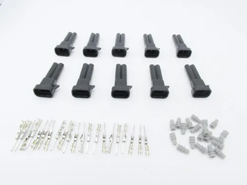 Miniatura 2 de 10 Sets 2 Pin Delphi Male Mazda EFI Plug Auto Motor de coche Conector Plug 15411633