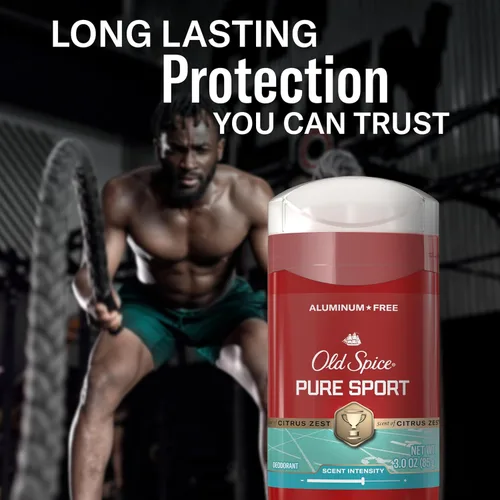 Miniatura 7 de Old Spice Desodorante sin aluminio para hombres, protección contra el olor 24/7, frescura y aroma duradero 24/7, aroma Pure Sport con esencia