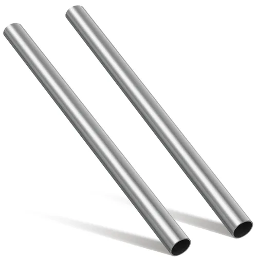 Hicarer 2 tubos de acero inoxidable 3/4 pulgadas Od 304 de 12 pulgadas de longitud, tubo grueso y tubo soldable de calibre 16, tubo de metal redondo
