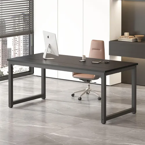 Miniatura 10 de NSdirect - Escritorio extra grande de 63 pulgadas XL para computadora, tiene una amplia mesa de trabajo para escritura, juegos y trabajo en casa
