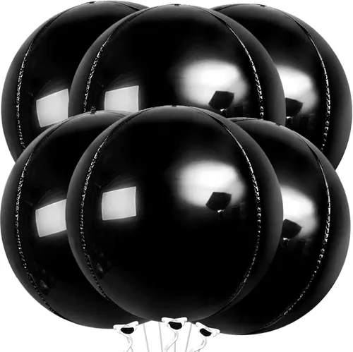 Miniatura 27 de KatchOn, Globos de papel aluminio de color rosa claro, 22 pulgadas, paquete de 6 unidades, globos de Mylar rosa claro para decoraciones de Navidad