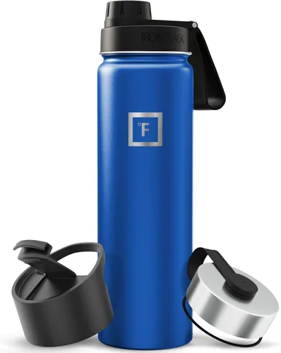 Miniatura 61 de IRON °FLASK Frasco de hidratación para acampar y senderismo con pajilla, botella de agua deportiva de acero inoxidable con aislamiento de boca