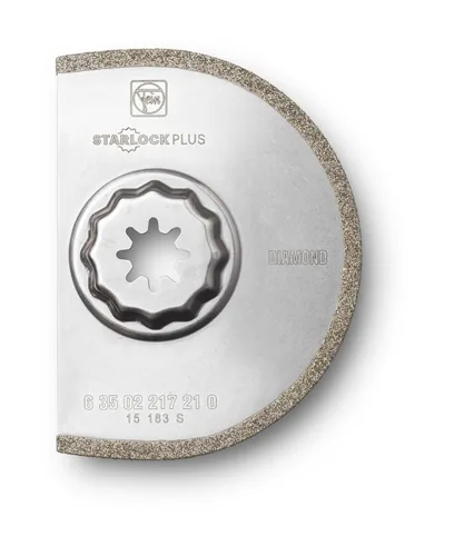 Miniatura 3 de Fein Starlock Plus 63502170210 - Hoja de sierra segmentada de carburo, extracción precisa de lechada de azulejos, corte de yeso y trabajo