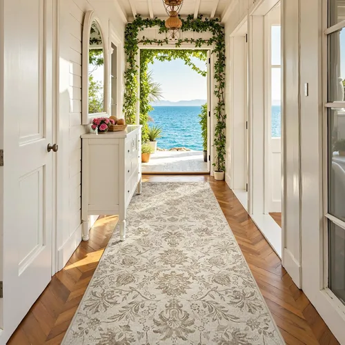 Miniatura 105 de jinchan Lima - Alfombra de pasillo lavable de 2 x 6 pies, antideslizante, de pelo corto, suave, ultrafina, alfombra envejecida para casa de campo