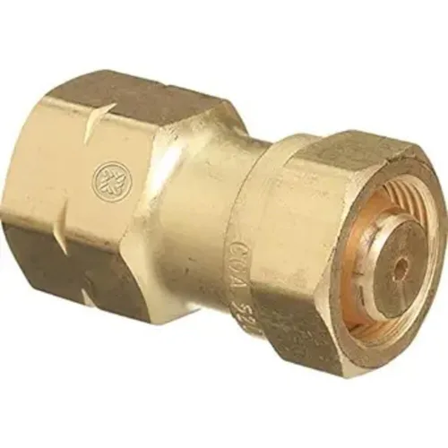 Western Enterprises 317 adaptadores de cilindro de latón, acetileno del tanque de CGA-520 "B" al acetileno CGA-510 POL