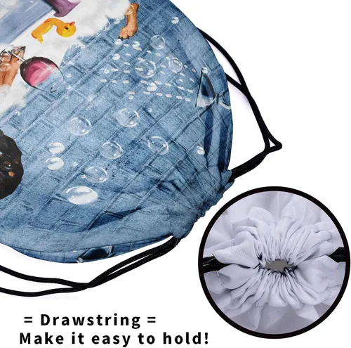 Miniatura 40 de Bolsa de agarre de gimnasia de piel de animal, bolsa de gimnasia con cordón ajustable, bolsa de cuerda para fauna silvestre, Mariposas Galaxy