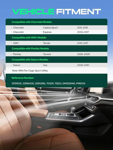 Miniatura 3 de Motor del ventilador del calentador de A/C con montaje de jaula de ventilador de repuesto para Chevrolet Equinox 2006-2016, Captiva Sport 2012-2015