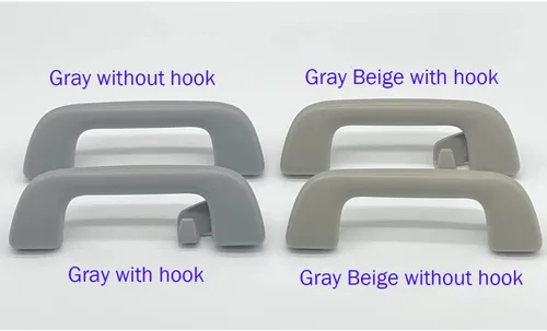 Miniatura 7 de Tirador de techo Mango de agarre interior con gancho compatible con Toyota Corolla Yaris 4Runner Vios Aruis Prius Previa Rav4 EZ - Gris