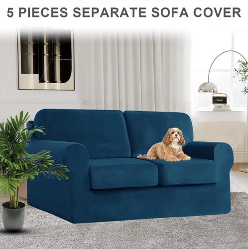 Miniatura 59 de Funda para Sofá de Terciopelo, Fundas Elásticas para Sofá para Funda Principal Separada/Respaldos y Cojines de Asiento, Funda para Sofá, para Fundas