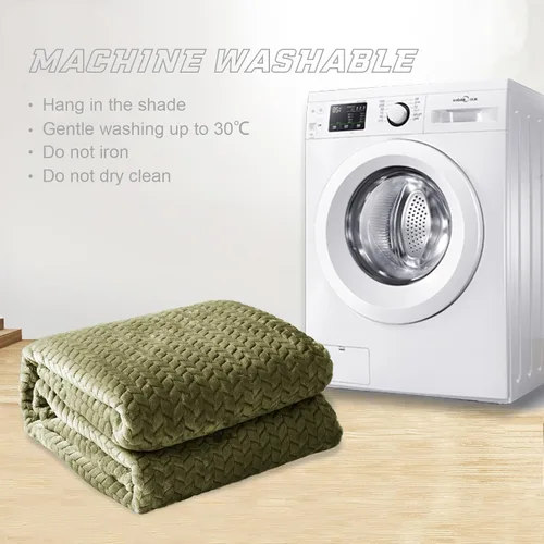 Miniatura 8 de Exclusivo Mezcla Manta de vellón tamaño King para cama, 90 x 104 pulgadas, manta de franela jacquard suave, acogedora y ligera, felpa cálida