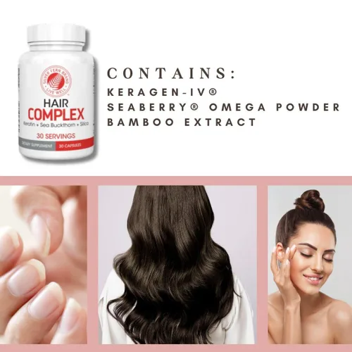Miniatura 3 de Silver Fern Suplemento para el cabello complejo capilar – Cada botella contiene un suministro de polvo para 30 días – 1 botella