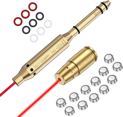 Miniatura 6 de Tipfun - Calibrador de mira, calibre 223, 5.56 mm / 300 Win Mag / 22LR / 9 mm / 6.5 Grendel /.338 Lapua / 30-30 Punto rojo