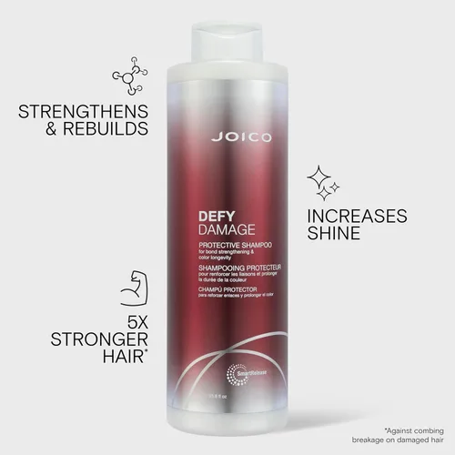 Miniatura 3 de Joico Defy Damage Protective Shampoo For Color-Treated Hair Strengthen Bonds & Preserve Hair Color With Moringa Seed Oil & Arginine