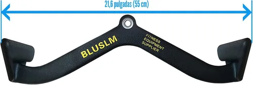 Miniatura 2 de BLUSLM LAT Pull Down Bar for Cable Machine, LAT Pulldown Attachments T-bar V-bar Cable Attachment for Gym, Back Tricep Strength Training Handle
