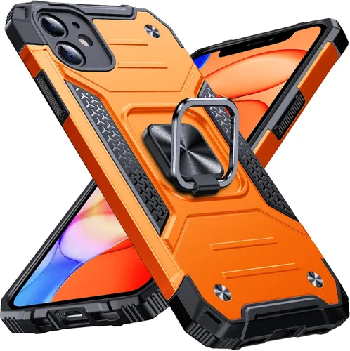 Miniatura 114 de Anqrp Funda resistente para iPhone 6/7/8/SE/SE2 con soporte de anillo mejorado y agarre, grado militar, a prueba de golpes, resistente y robusta