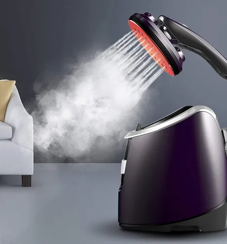 Miniatura 5 de Vaporizador para ropa, vaporizador de ropa de pie de 2100 W con boquilla de vapor de cerámica actualizada, removedor de arrugas de calentamiento