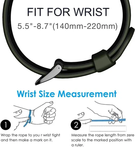 Miniatura 6 de Abanen Correas de reloj de silicona de ajuste rápido de 0.866 in para Garmin Instinct 3 de 1.772 in, Fenix 8 de 1.850 in, Fenix 7/6/5, correa