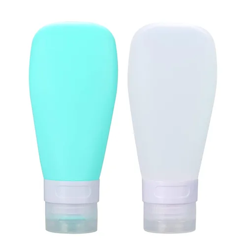 Miniatura 9 de 2 botellas de viaje de silicona, recipientes de viaje recargables a prueba de fugas de 1.3 onzas con bolsa de transporte transparente, botellas