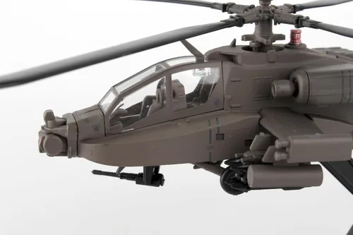 Miniatura 6 de Daron Sello Postal Boeing AH-64D Apache Longbow Modelo de exhibición de fundición a escala 1/100 con soporte, mediano