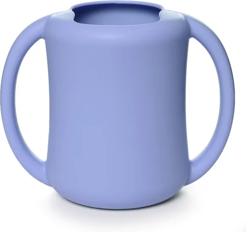 Miniatura 9 de PrimaStella Taza de entrenamiento de silicona para bebés y niños pequeños con asas (coral)