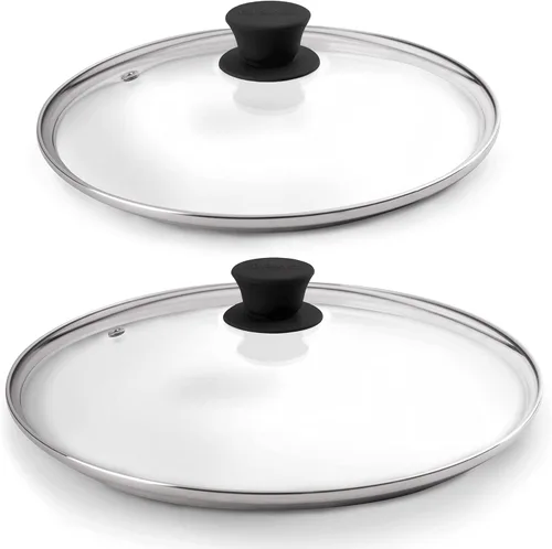 Miniatura 21 de Tapa de cristal - 12" pulgadas/12.0 in/12.126 in - Compatible con Lodge - Cubierta de repuesto templada totalmente montada - Apto para horno