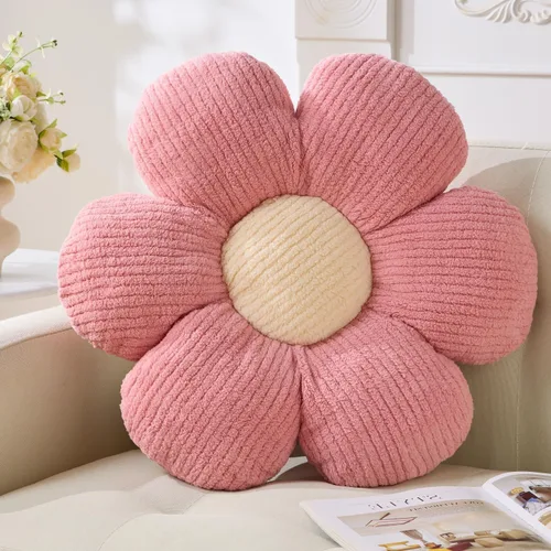 Miniatura 25 de Almohada de Flores, Linda Almohada Decorativa Cojín de Margaritas 15.75" Blanco Almohadas Decorativas para el Hogar para Cama, Sofá, Sillón