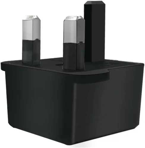 Miniatura 5 de (Negro-2 piezas) US/EU a UK Enchufes Adaptador de enchufe UE a Reino Unido Enchufes convertidor de corriente Enchufes de 2 pines Enchufe de EE.UU. a