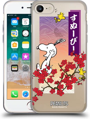 Miniatura 383 de Carcasa de gel para iPhone 7 Plus/iPhone 8 Plus, diseño de Snoopy Oriental de Peanuts, Badges