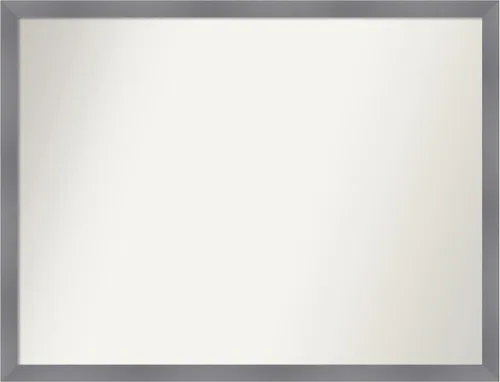 Miniatura 216 de Amanti Art Espejo personalizado, espejo de baño gris plomo a rayas, espejo de pared o espejo de tocador de baño sobre el fregadero